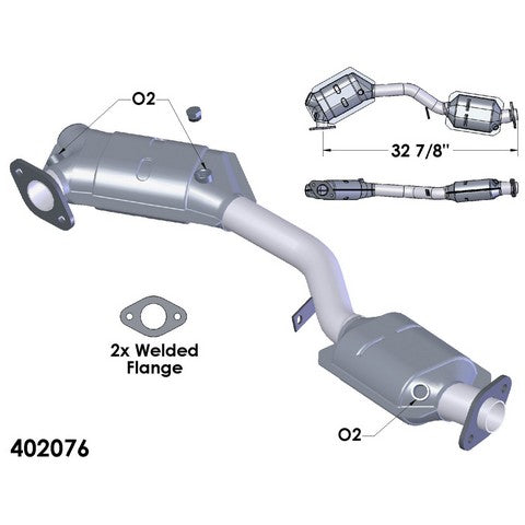 Catalytic Converter OEM Industries 402076