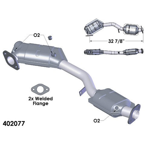 Catalytic Converter OEM Industries 402077