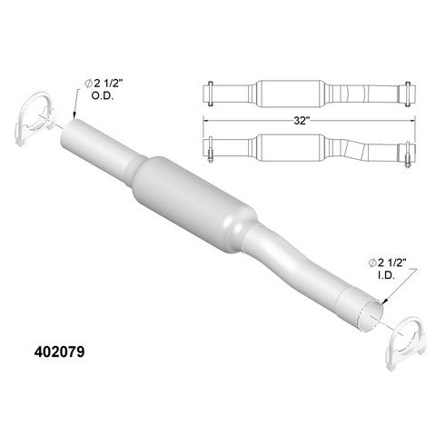 Catalytic Converter OEM Industries 402079