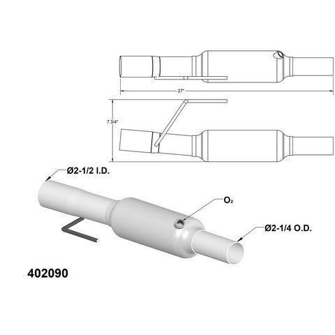 Catalytic Converter OEM Industries 402090