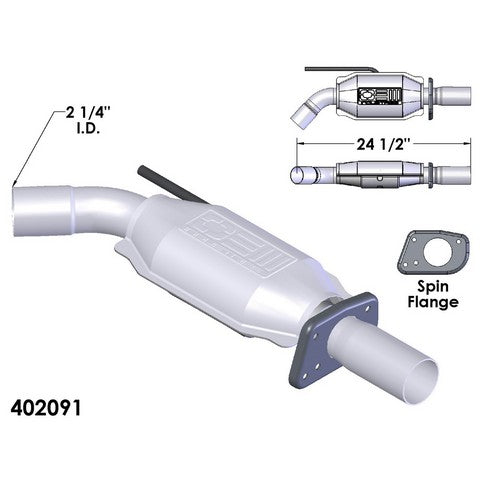 Catalytic Converter OEM Industries 402091