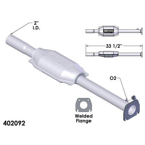 Catalytic Converter OEM Industries 402092