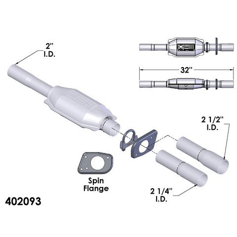 Catalytic Converter OEM Industries 402093