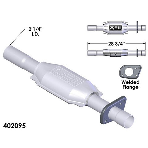 Catalytic Converter OEM Industries 402095