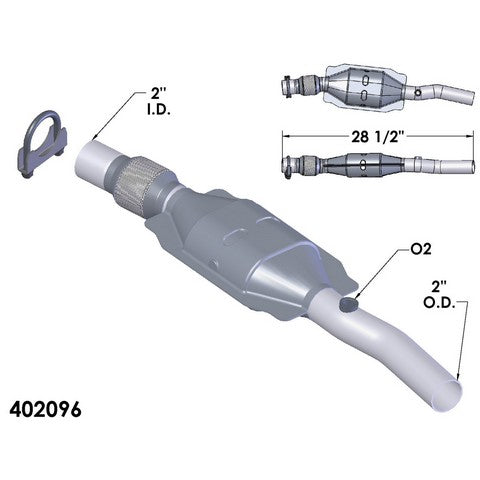 Catalytic Converter OEM Industries 402096