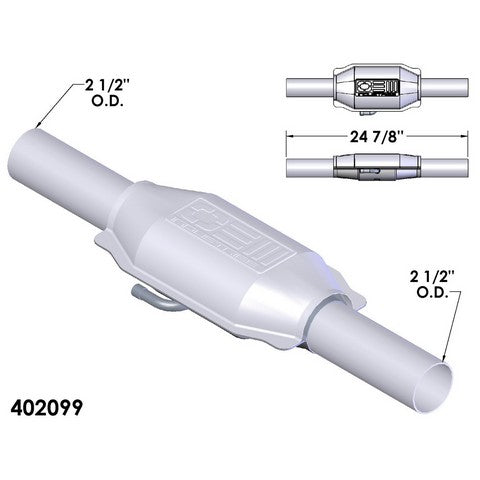 Catalytic Converter OEM Industries 402099