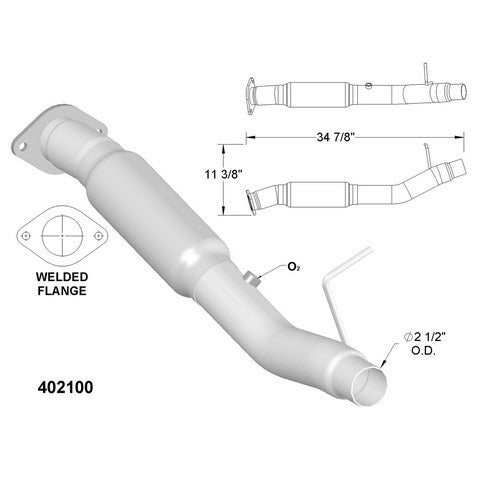 Catalytic Converter OEM Industries 402100