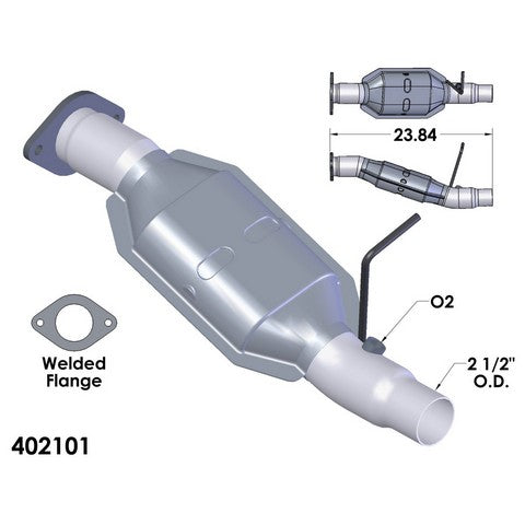 Catalytic Converter OEM Industries 402101