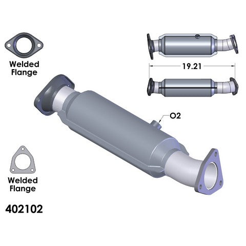 Catalytic Converter OEM Industries 402102