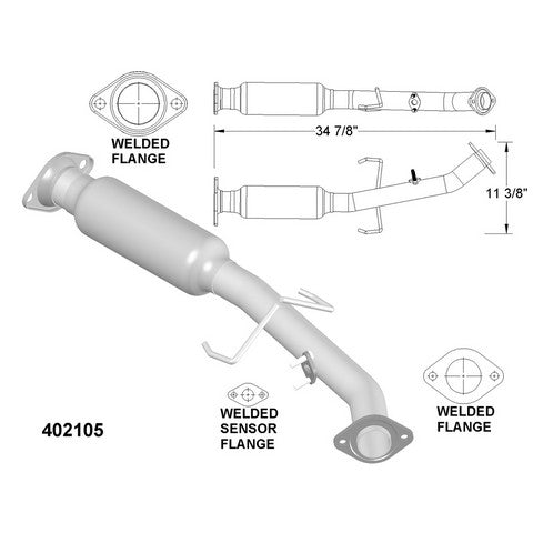 Catalytic Converter OEM Industries 402105