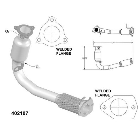 Catalytic Converter OEM Industries 402107
