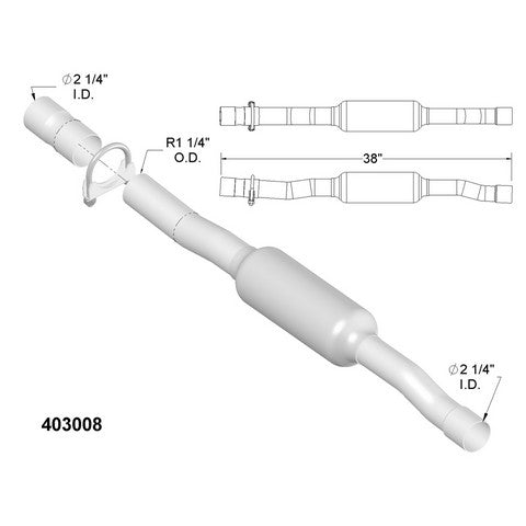 Catalytic Converter OEM Industries 403008