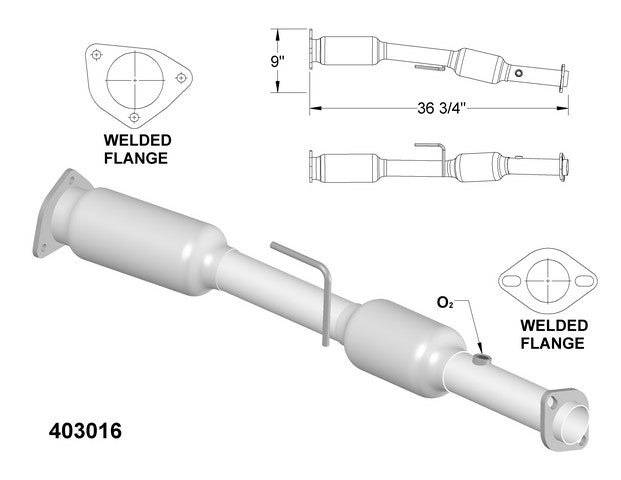 Catalytic Converter OEM Industries 403016