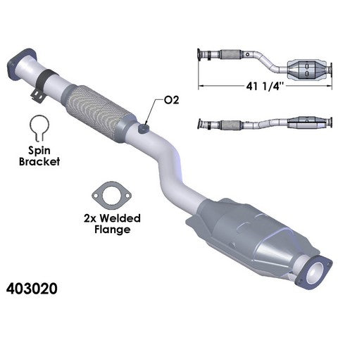 Catalytic Converter OEM Industries 403020