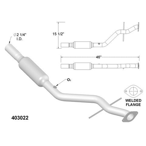 Catalytic Converter OEM Industries 403022