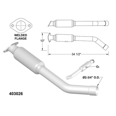 Catalytic Converter OEM Industries 403026