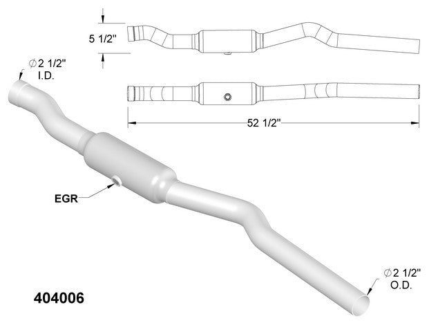 Catalytic Converter OEM Industries 404006
