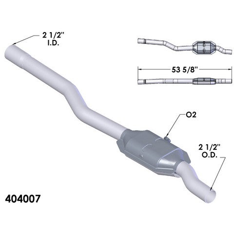 Catalytic Converter OEM Industries 404007