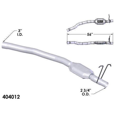 Catalytic Converter OEM Industries 404012