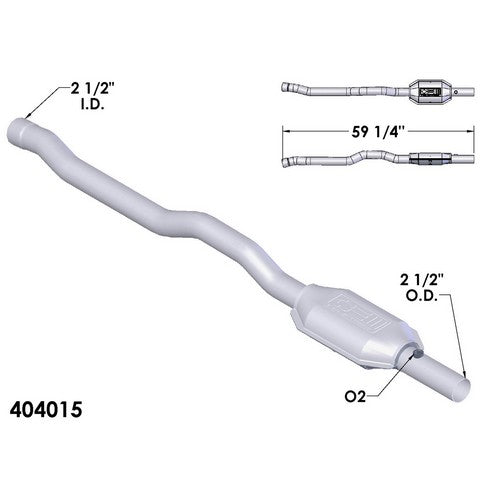 Catalytic Converter OEM Industries 404015