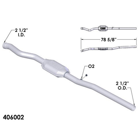 Catalytic Converter OEM Industries 406002