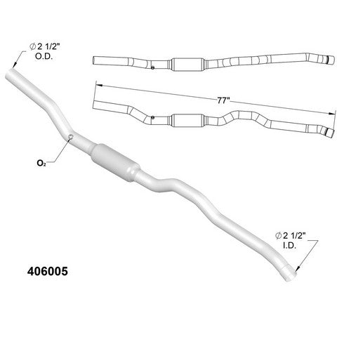 Catalytic Converter OEM Industries 406005