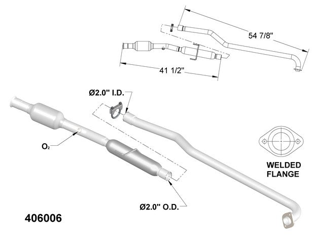 Catalytic Converter OEM Industries 406006