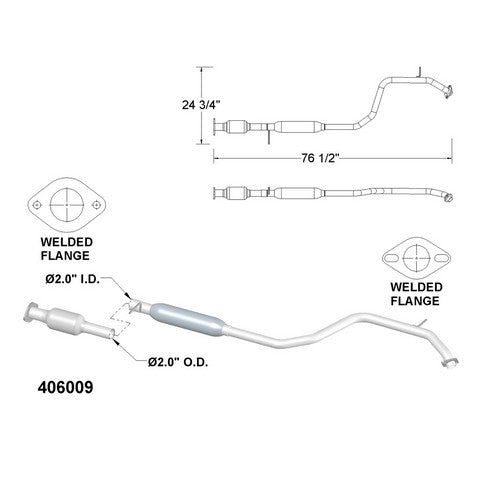 Catalytic Converter OEM Industries 406009