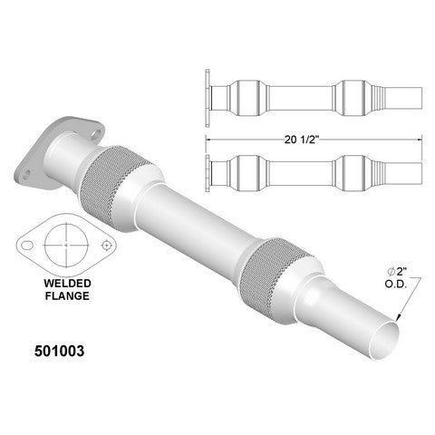 Exhaust Pipe OEM Industries 501003