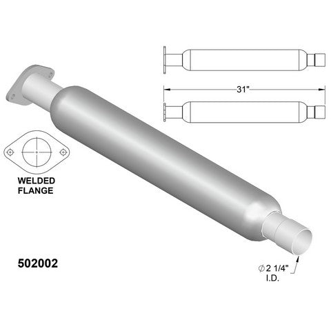 Exhaust Pipe OEM Industries 502002