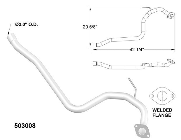 Exhaust Pipe OEM Industries 503008