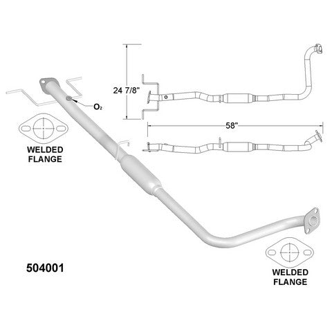 Exhaust Pipe OEM Industries 504001