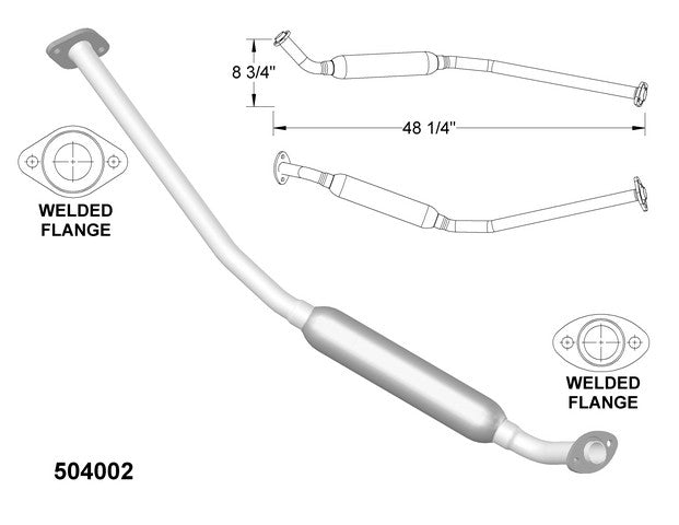 Exhaust Pipe OEM Industries 504002