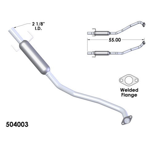 Exhaust Pipe OEM Industries 504003