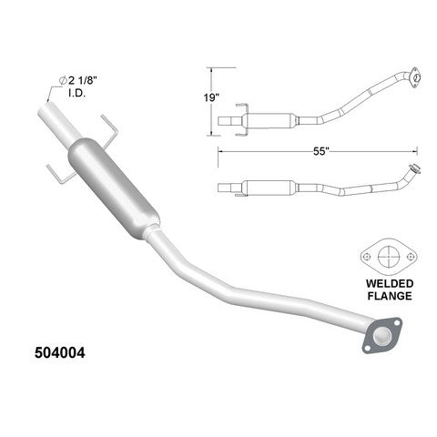 Exhaust Pipe OEM Industries 504004
