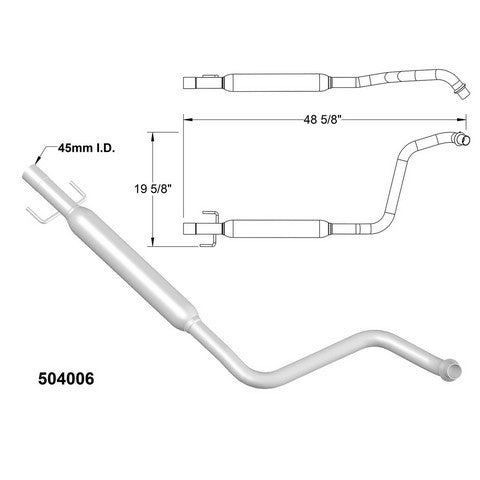 Exhaust Pipe OEM Industries 504006