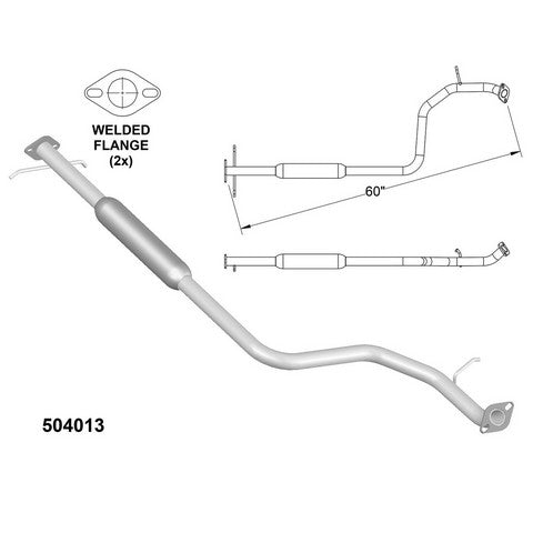Exhaust Pipe OEM Industries 504013