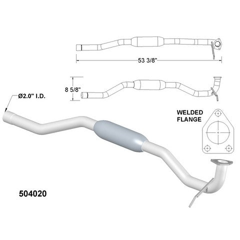 Exhaust Pipe OEM Industries 504020