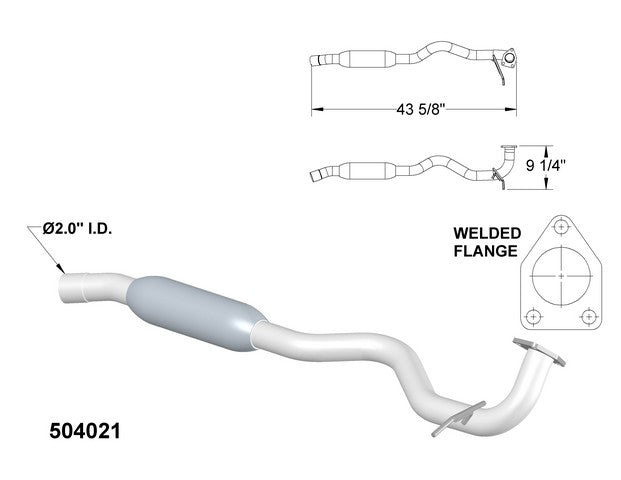 Exhaust Pipe OEM Industries 504021