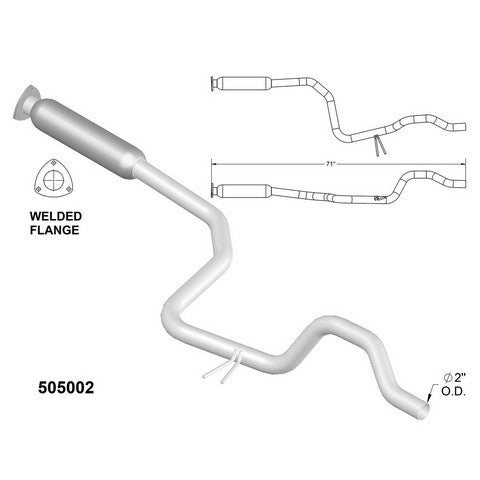 Exhaust Pipe OEM Industries 505002