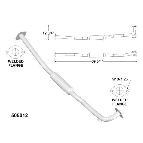 Exhaust Pipe OEM Industries 505012