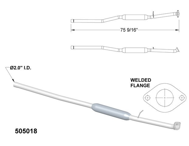 Exhaust Pipe OEM Industries 505018