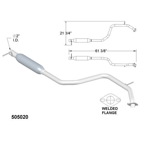 Exhaust Pipe OEM Industries 505020