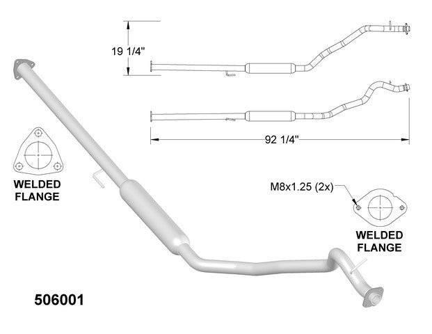 Exhaust Pipe OEM Industries 506001