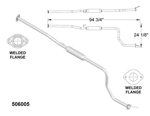Exhaust Pipe OEM Industries 506005