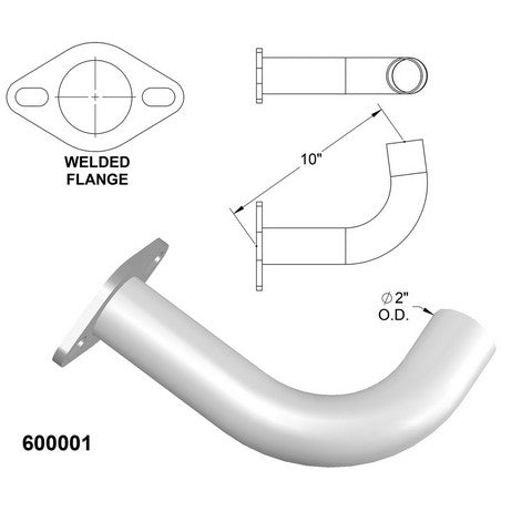 Exhaust Pipe OEM Industries 600001