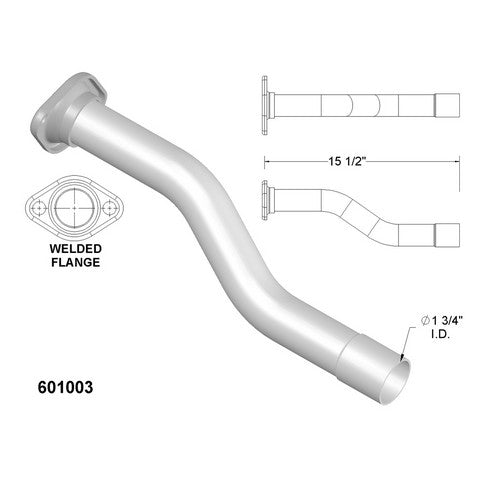 Exhaust Pipe OEM Industries 601003