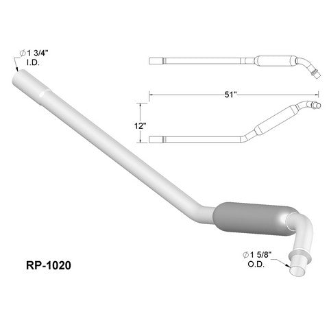 Exhaust Pipe OEM Industries RP1020