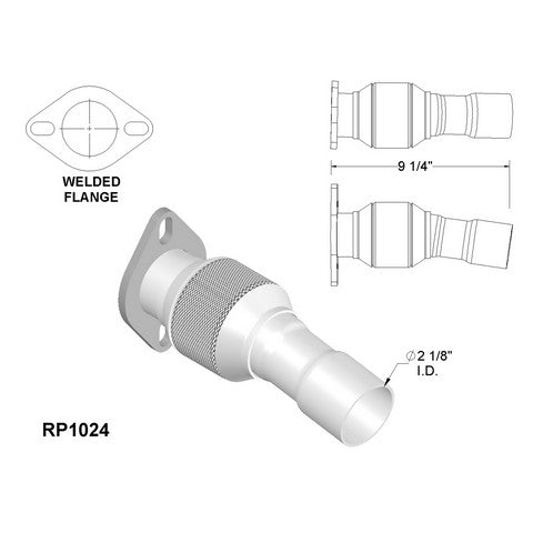 Exhaust Pipe OEM Industries RP1024