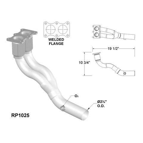 Exhaust Pipe OEM Industries RP1025